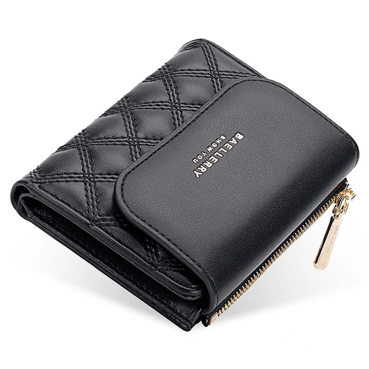 BAELLERRY N2404 Teen Girls Wallet PU Leather Card Storage Holder Pouch for Women