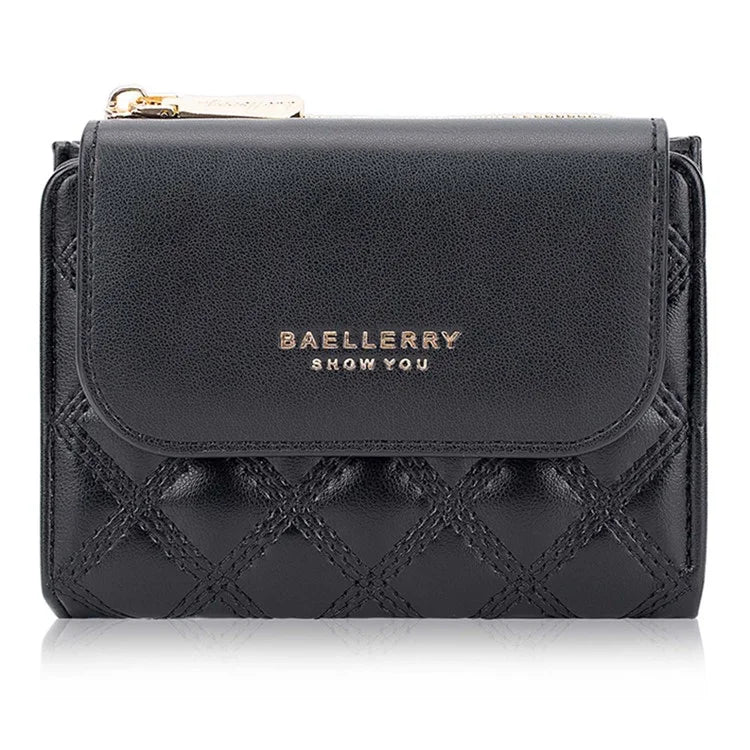 BAELLERRY N2404 Teen Girls Wallet PU Leather Card Storage Holder Pouch for Women
