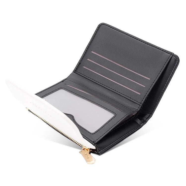 BAELLERRY N2404 Teen Girls Wallet PU Leather Card Storage Holder Pouch for Women
