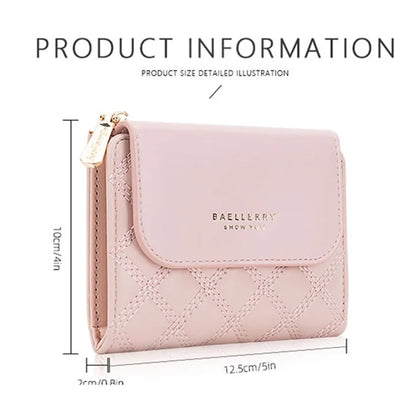 BAELLERRY N2404 Teen Girls Wallet PU Leather Card Storage Holder Pouch for Women