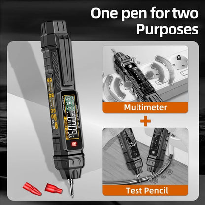 ANENG A3005D 6000 Counts Smart Digital Detector Pen Multimeter AC / DC Voltage NCV Voltmeter Tester Tool, High-end Version