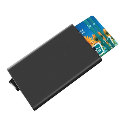 TDL006 Easy Pop-Up Card Bag RFID Blocking ID Card Case Aluminum Alloy Credit Card Holder