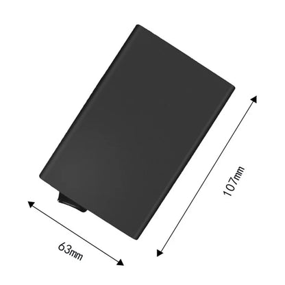 TDL006 Easy Pop-Up Card Bag RFID Blocking ID Card Case Aluminum Alloy Credit Card Holder
