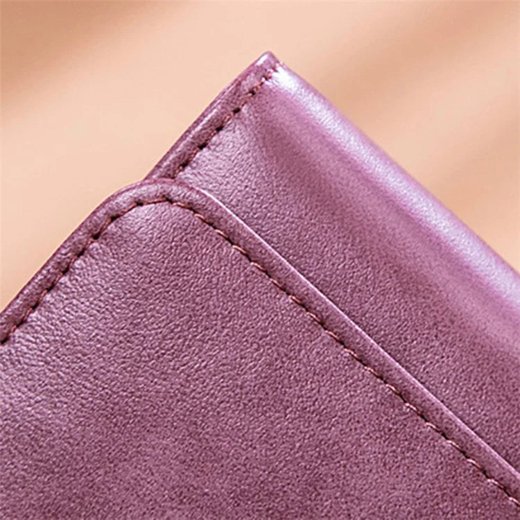 BANYANU BYN-8095 Retro Women Long Wallet Second-layer Cowhide Clutch Purse