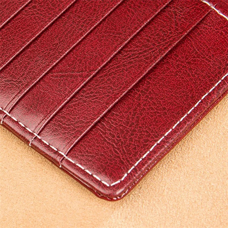 BANYANU BYN-8088 Women Long Wallet Stylish Oil Wax Cowhide Clutch Purse