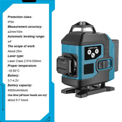 XTL-SPY16 16-Line Infrared Laser Level High-Precision Portable Wall Leveler