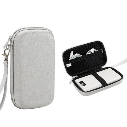 Data Cable Organizer Digital Accessories Storage Bag with Lanyard, Size L
