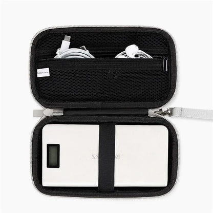 Data Cable Organizer Digital Accessories Storage Bag with Lanyard, Size L