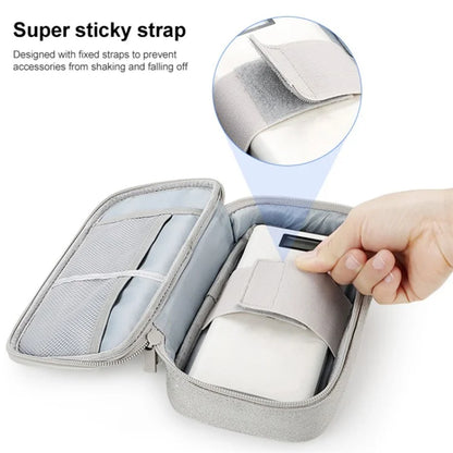Travel U Disk Data Cable Organizer Digital Accessories Storage Bag, Size M