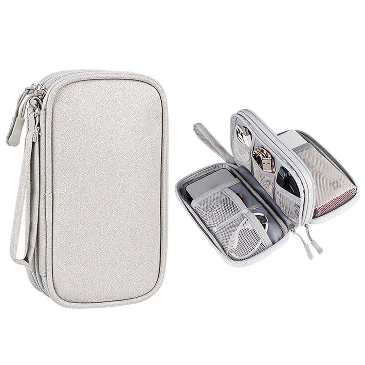 Size S (19x11x5.5cm) Electronics Accessories Bag Travel Organiser Bag for USB Cable SD Card Charger