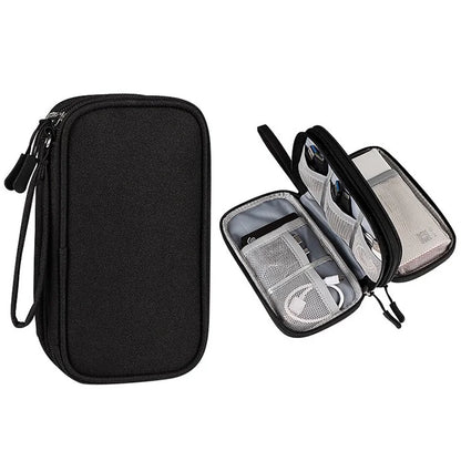 Size S (19x11x5.5cm) Electronics Accessories Bag Travel Organiser Bag for USB Cable SD Card Charger