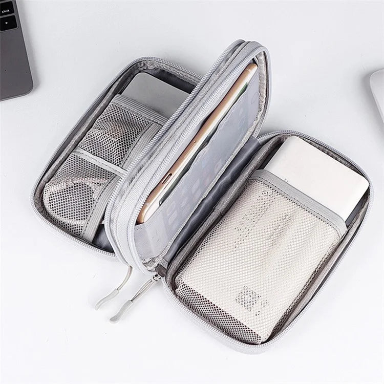 Size S (19x11x5.5cm) Electronics Accessories Bag Travel Organiser Bag for USB Cable SD Card Charger