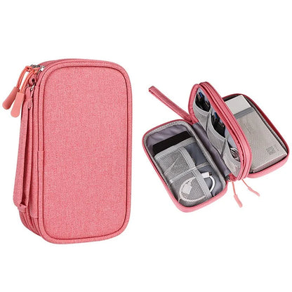 Size S (19x11x5.5cm) Electronics Accessories Bag Travel Organiser Bag for USB Cable SD Card Charger