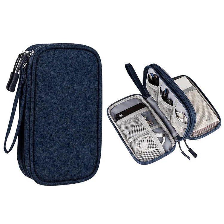 Size S (19x11x5.5cm) Electronics Accessories Bag Travel Organiser Bag for USB Cable SD Card Charger