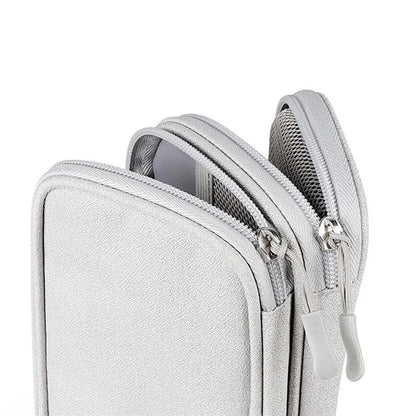 Size L (21x12.5x6cm) Electronics Organizer Bag Multi-Layer Storage Bag for Cable Charger Adapter