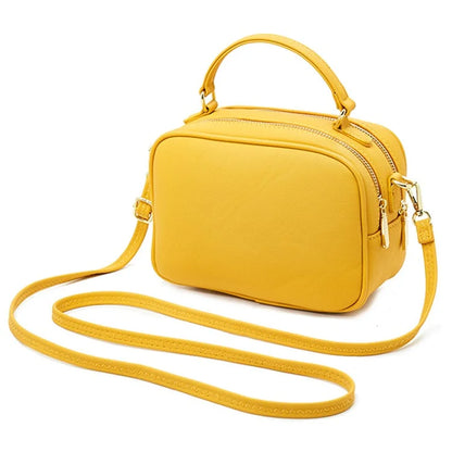 FOREVER YOUNG PL914-11 Solid Color PU Leather Women Crossbody Bag