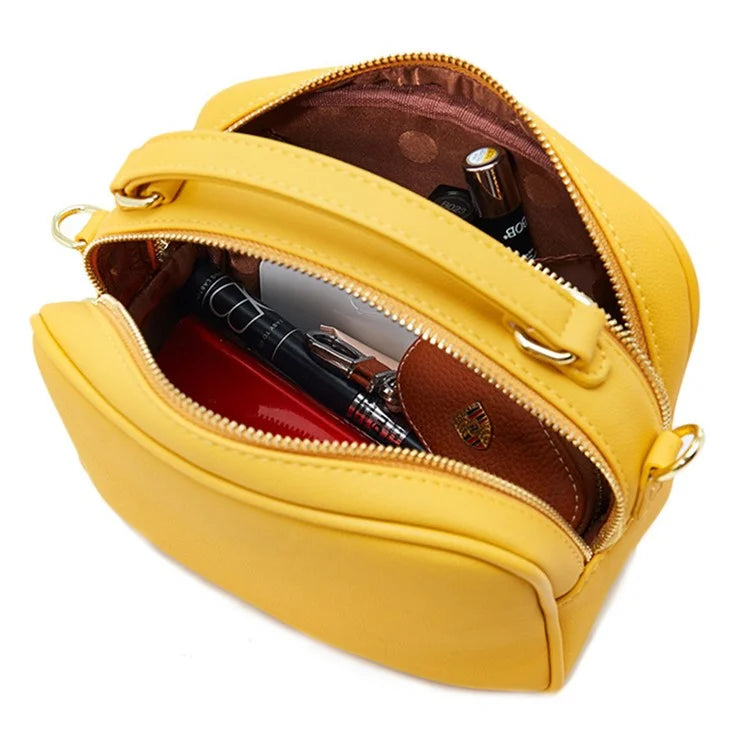 FOREVER YOUNG PL914-11 Solid Color PU Leather Women Crossbody Bag