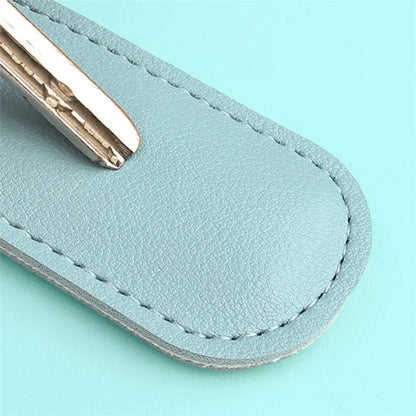 PU Leather U-disk Memory Card Storage Bag Anti-lost Protective Cover with Keyring