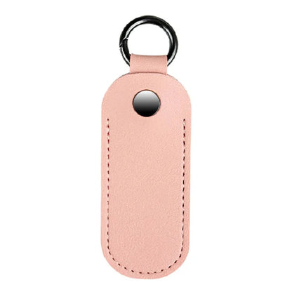 PU Leather U-disk Memory Card Storage Bag Anti-lost Protective Cover with Keyring