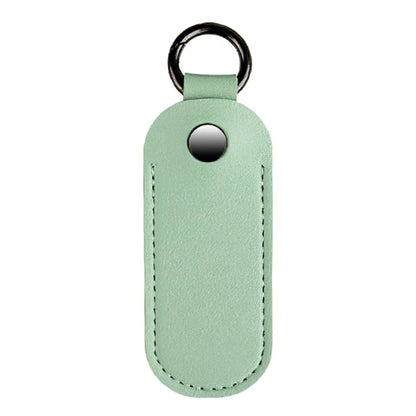 PU Leather U-disk Memory Card Storage Bag Anti-lost Protective Cover with Keyring