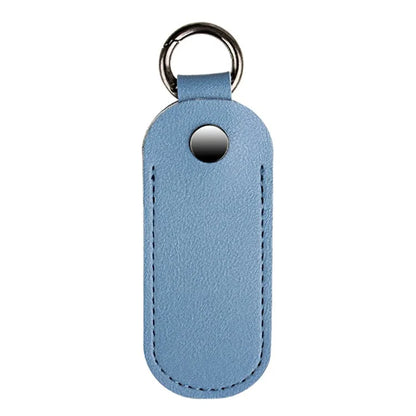 PU Leather U-disk Memory Card Storage Bag Anti-lost Protective Cover with Keyring