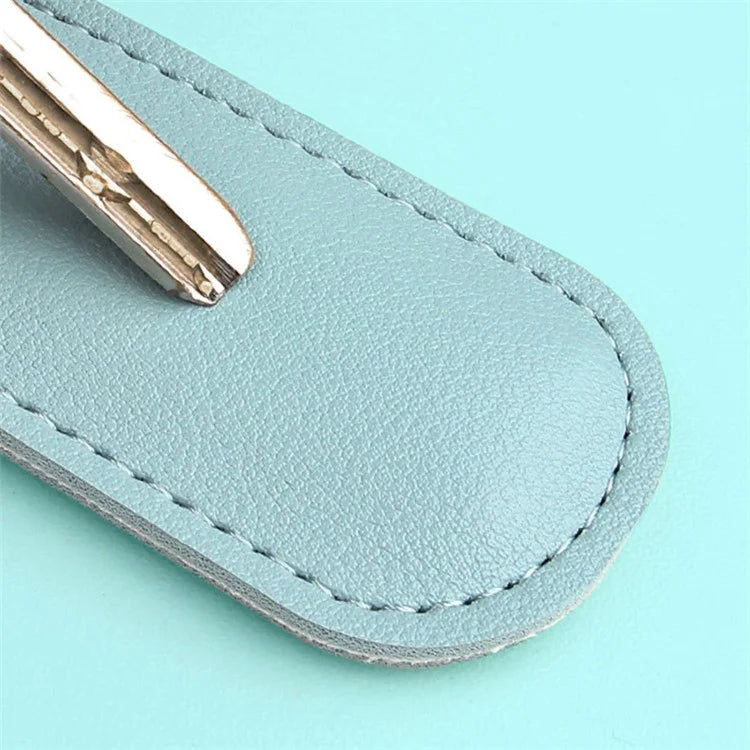 PU Leather U-disk Memory Card Storage Bag Anti-lost Protective Cover with Keyring
