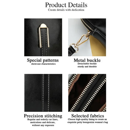 BAELLERRY N8923 Waxy PU Leather Women Dual Layer Vertical Mini Crossbody Bag