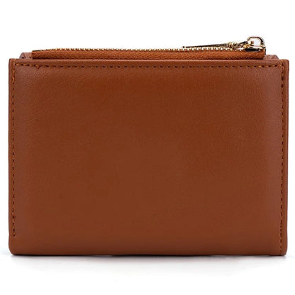 BAELLERRY N8326 Splicing Color Teen Girls Wallet PU Leather Card Storage Holder Pouch