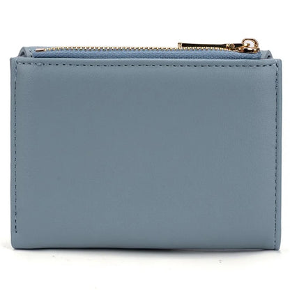 BAELLERRY N8326 Splicing Color Teen Girls Wallet PU Leather Card Storage Holder Pouch