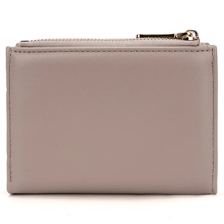 BAELLERRY N8326 Splicing Color Teen Girls Wallet PU Leather Card Storage Holder Pouch