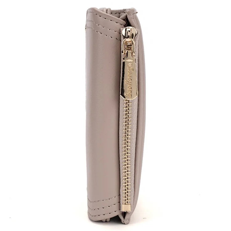 BAELLERRY N8326 Splicing Color Teen Girls Wallet PU Leather Card Storage Holder Pouch