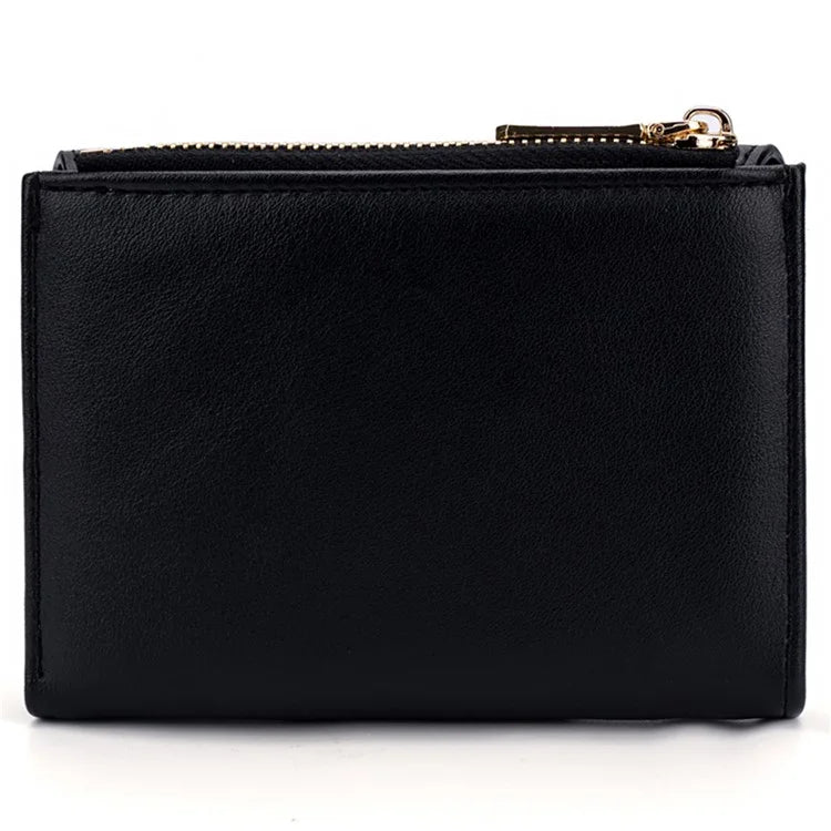 BAELLERRY N8326 Splicing Color Teen Girls Wallet PU Leather Card Storage Holder Pouch