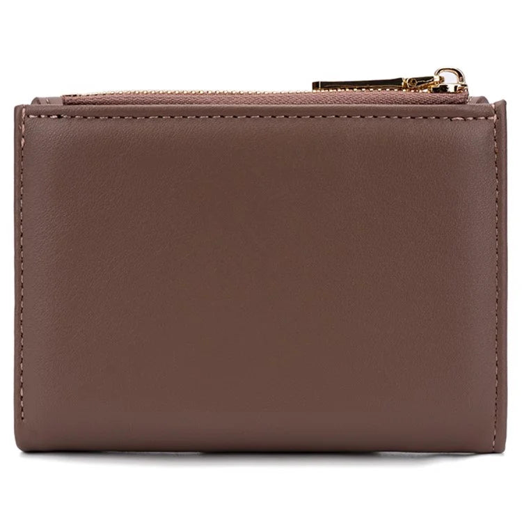 BAELLERRY N8326 Splicing Color Teen Girls Wallet PU Leather Card Storage Holder Pouch