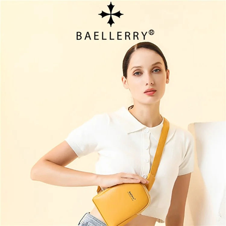 BAELLERRY N8916 Women's PU Leather Chest Bag Crossbody Bag Phone Pouch Purse