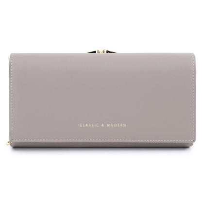 TAILIAN T8703-001 Women's Wallet PU Leather Girls Clutch Bag with Magnetic Buckle