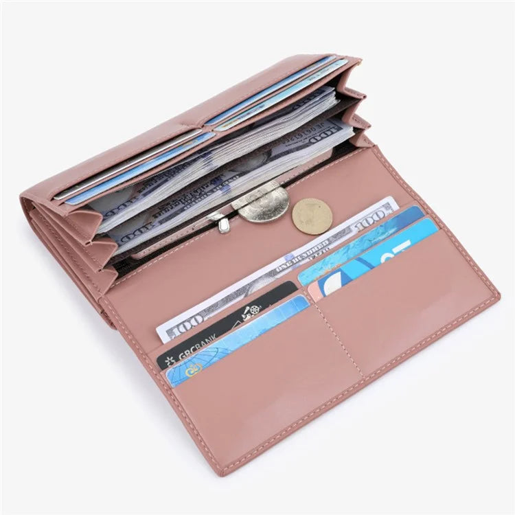 TAILIAN T8703-001 Women's Wallet PU Leather Girls Clutch Bag with Magnetic Buckle