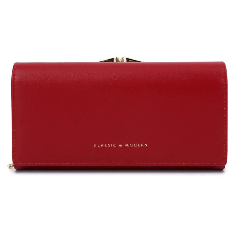 TAILIAN T8703-001 Women's Wallet PU Leather Girls Clutch Bag with Magnetic Buckle