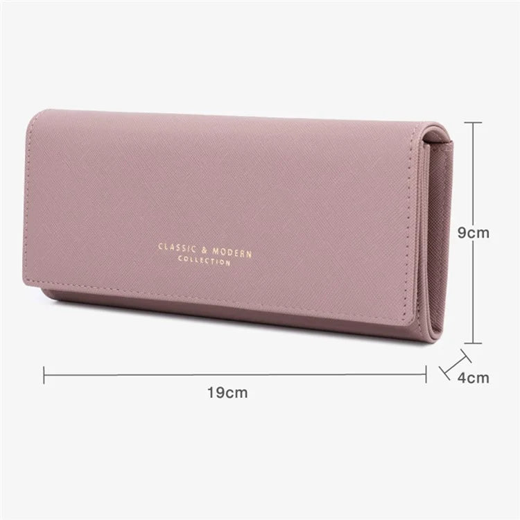 TAILIAN T5540-001 Women's Wallet Cross Texture PU Leather Coin Purse Bag