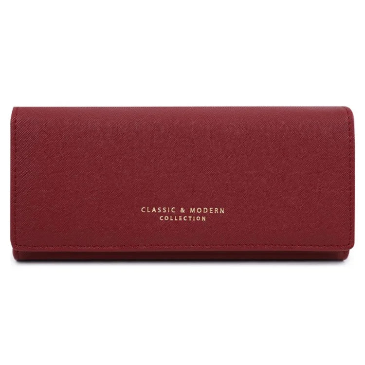 TAILIAN T5540-001 Women's Wallet Cross Texture PU Leather Coin Purse Bag