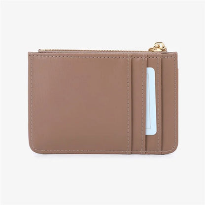 TAILIAN TB149-001 Small Wallet Zipper Card Holder Coin Changes Purse with Keychain