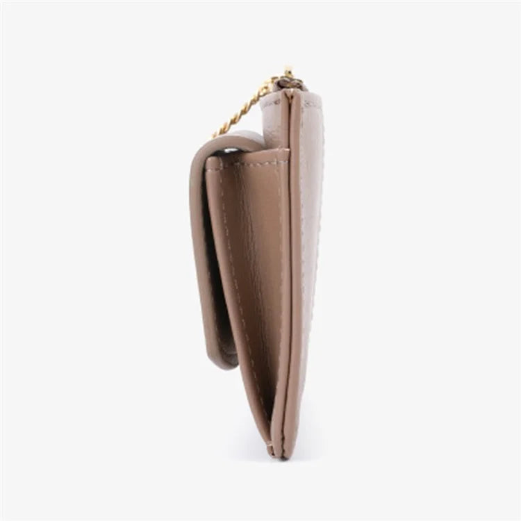 TAILIAN TB149-001 Small Wallet Zipper Card Holder Coin Changes Purse with Keychain