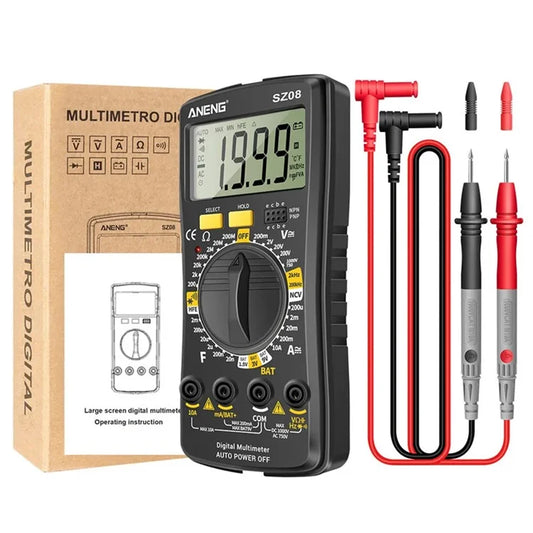 ANENG SZ08 Digital Multimeter Auto Voltmeter AC DC 220V Resistance Handhold Tester