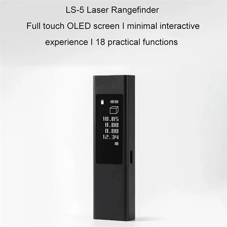 XIAOMI YOUPIN DUKA LS5 Laser Rangefinder Distance Meter OLED Touch Screen 40M Electronic Digital Ruler