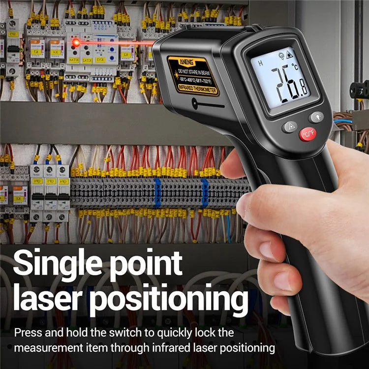 ANENG TH201 Handheld Thermometer LCD Digital IR laser Sensor Temperature Tester