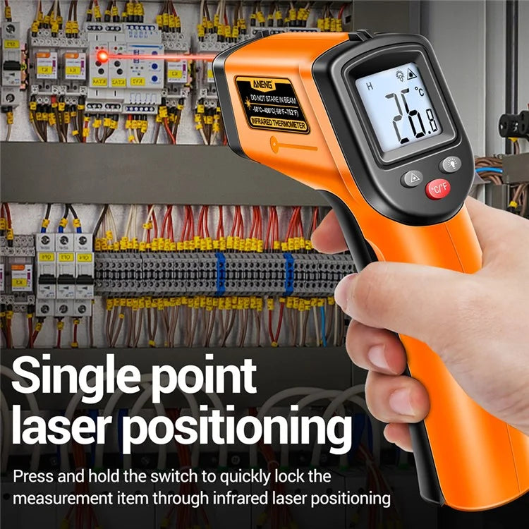 ANENG TH201 Handheld Thermometer LCD Digital IR laser Sensor Temperature Tester