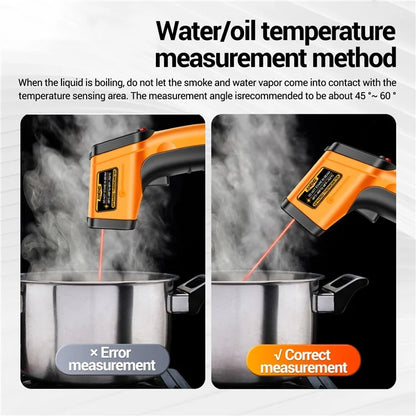 ANENG TH201 Handheld Thermometer LCD Digital IR laser Sensor Temperature Tester