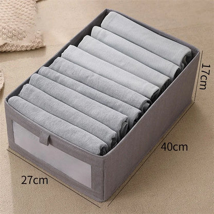 Size L Storage Box Oxford Cloth Foldable Clothes Organizer with Clear Window