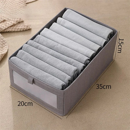 Size M Clothes Storage Box Organizer with Clear Window for Wardrobe Closet