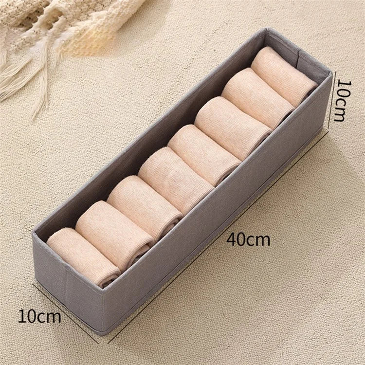Size S Storage Box with Clear Window Oxford Cloth Closet Clothes Organizer