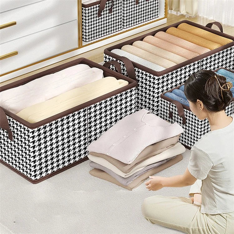 JJTZ 40 x 10 x 10cm Pattern Design Storage Cube Organizer Folding Cloth Box Container